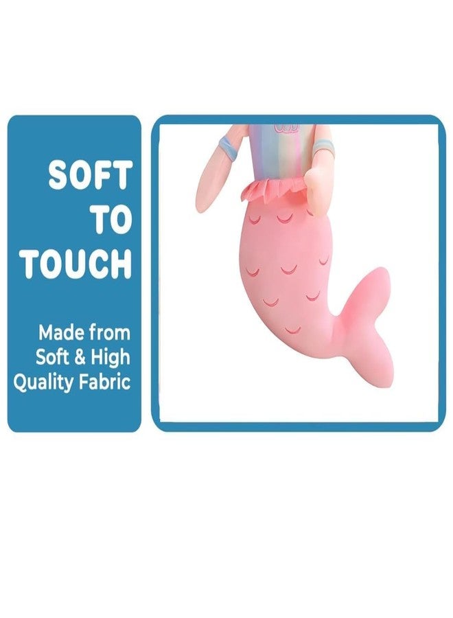 DTR Creation Mermaid 25cm Soft Toys for Kids | Plush Soft Toys for Baby Boys and Girls| Best Gift | Mermaid Soft Toy for Kids -Pink 20Cm Height - Image 5
